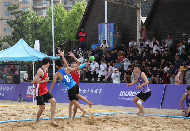 国内最高级别沙滩手球比赛在威海南海新区开赛